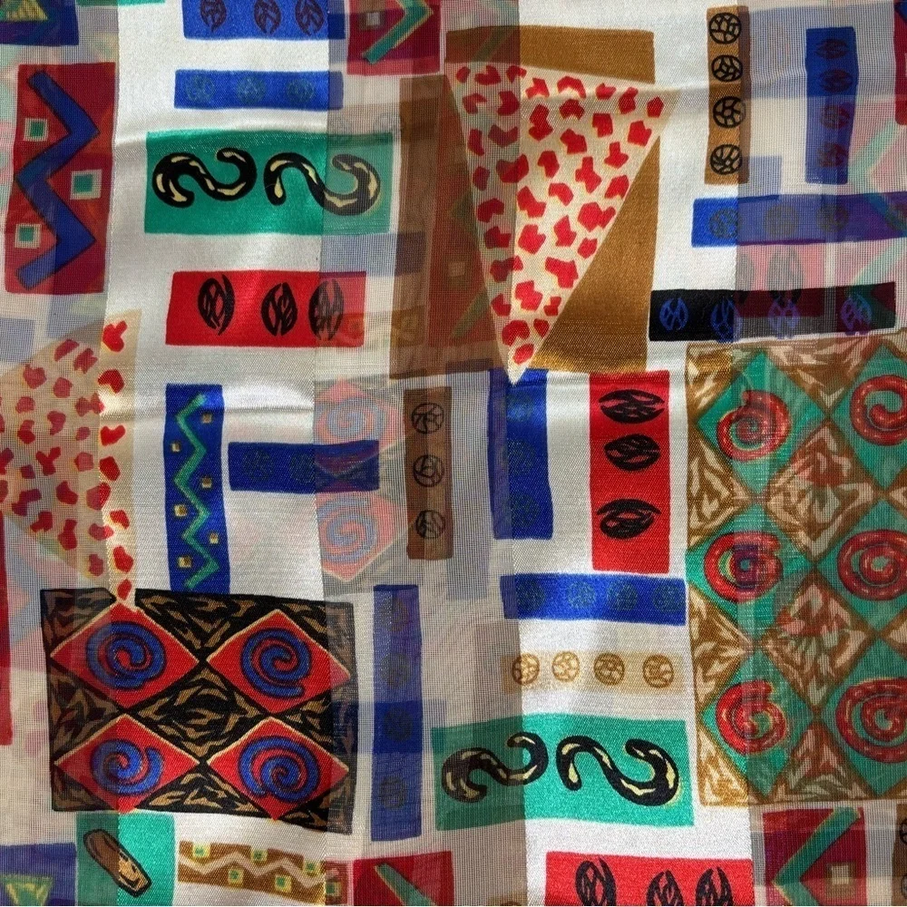 Multi Color Light Weight Head Scarf Shoulder Wrap Neck Scarf Purse Scarf OS